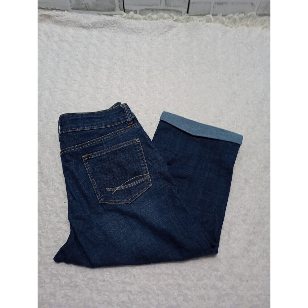 Wrangler Women's Blue Denim Stretch Capri Jeans Size 12M